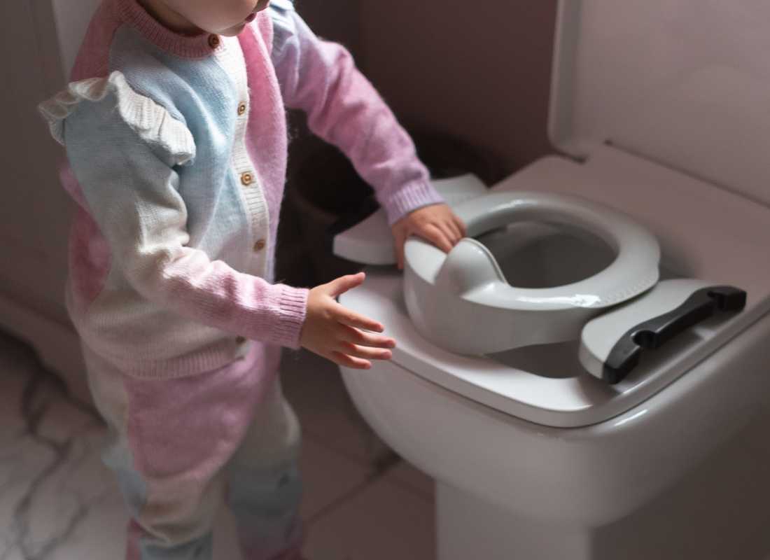 Potette 2 in 1 on the Toilet 