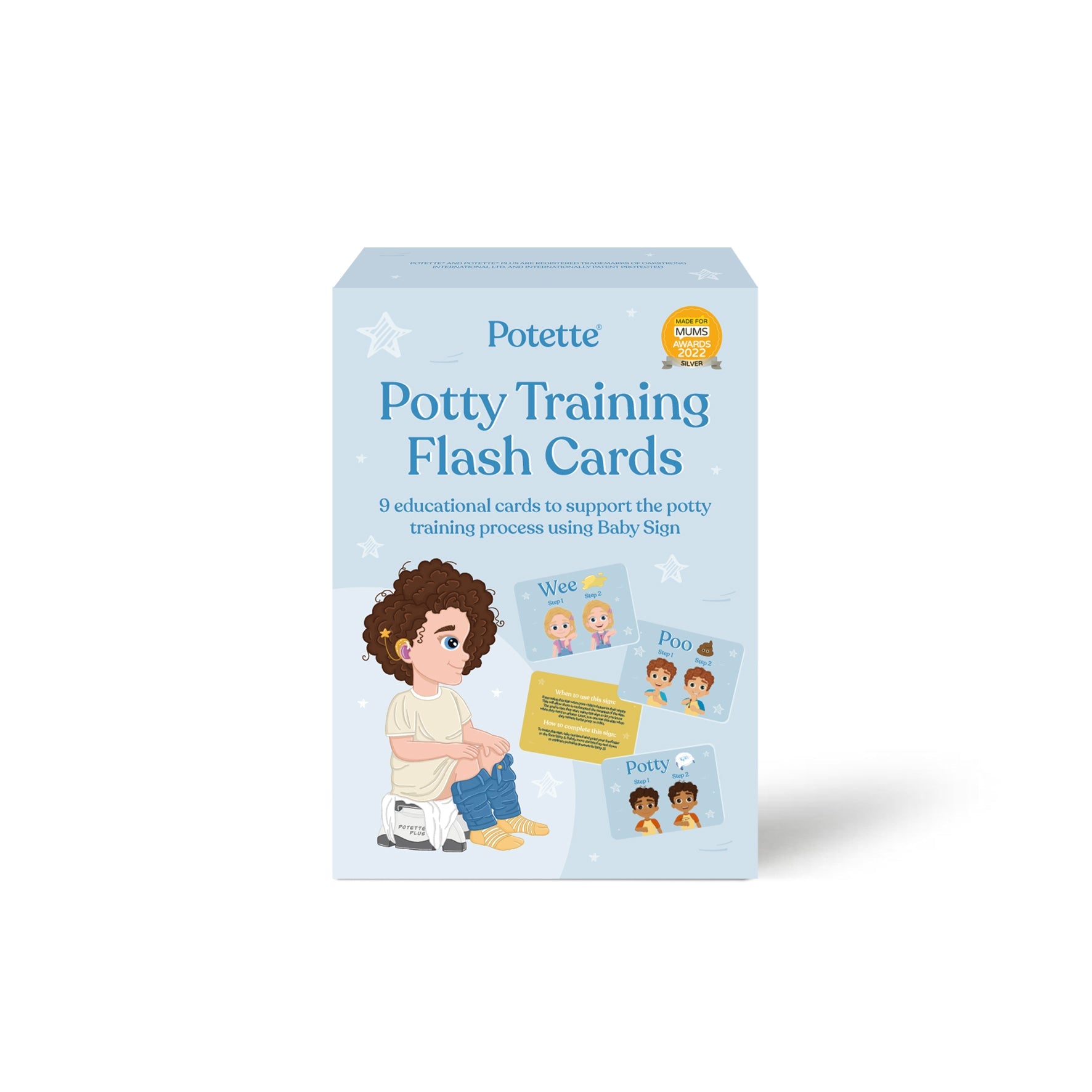 Potette Potty Training Flash Cards - Cheeky Rascals UK